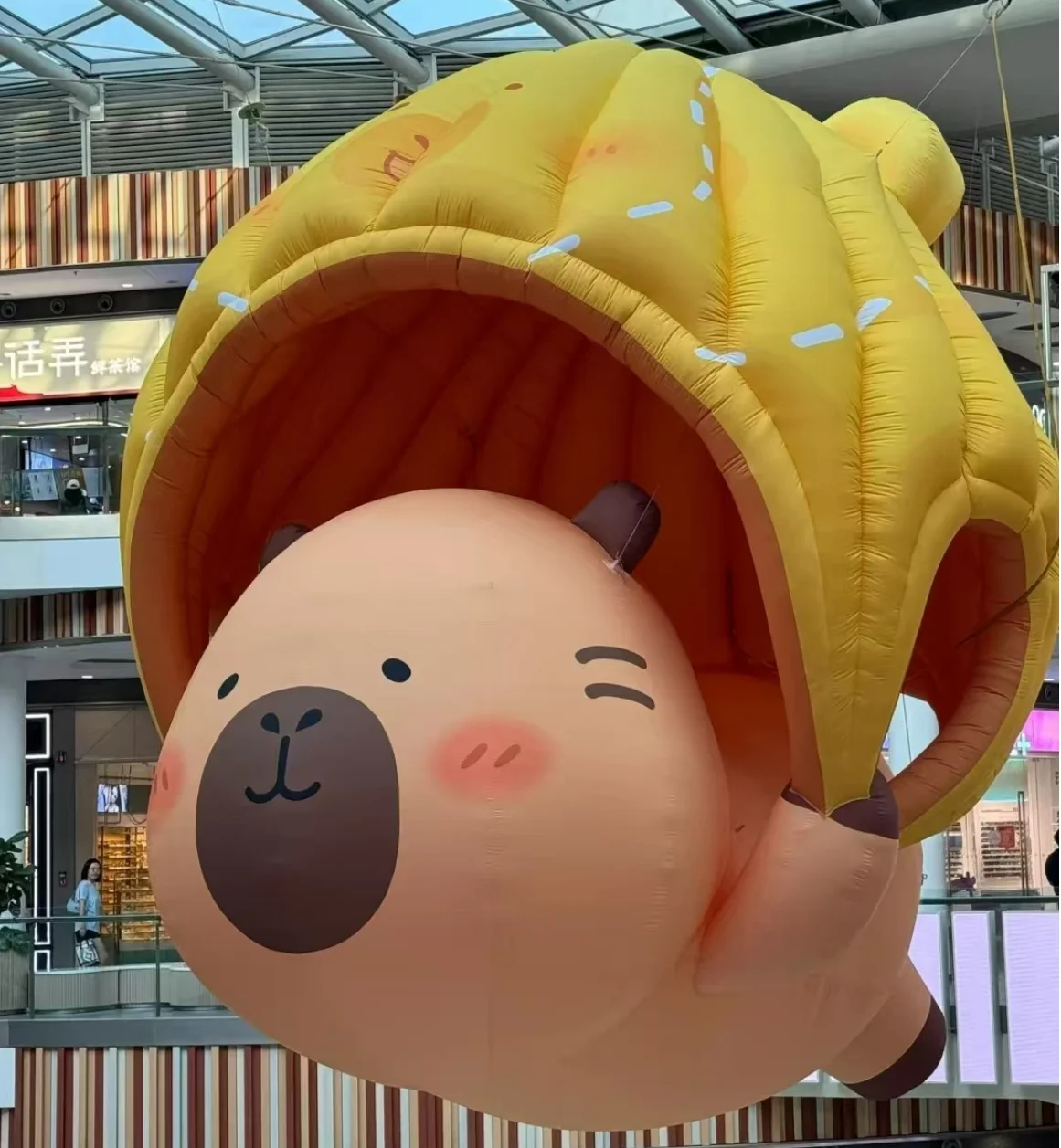 Customised Outdoor Inflatable Advertisement Pink Loopy Cartoon Inflatable Doll Inflatable Model Decoration For Sale