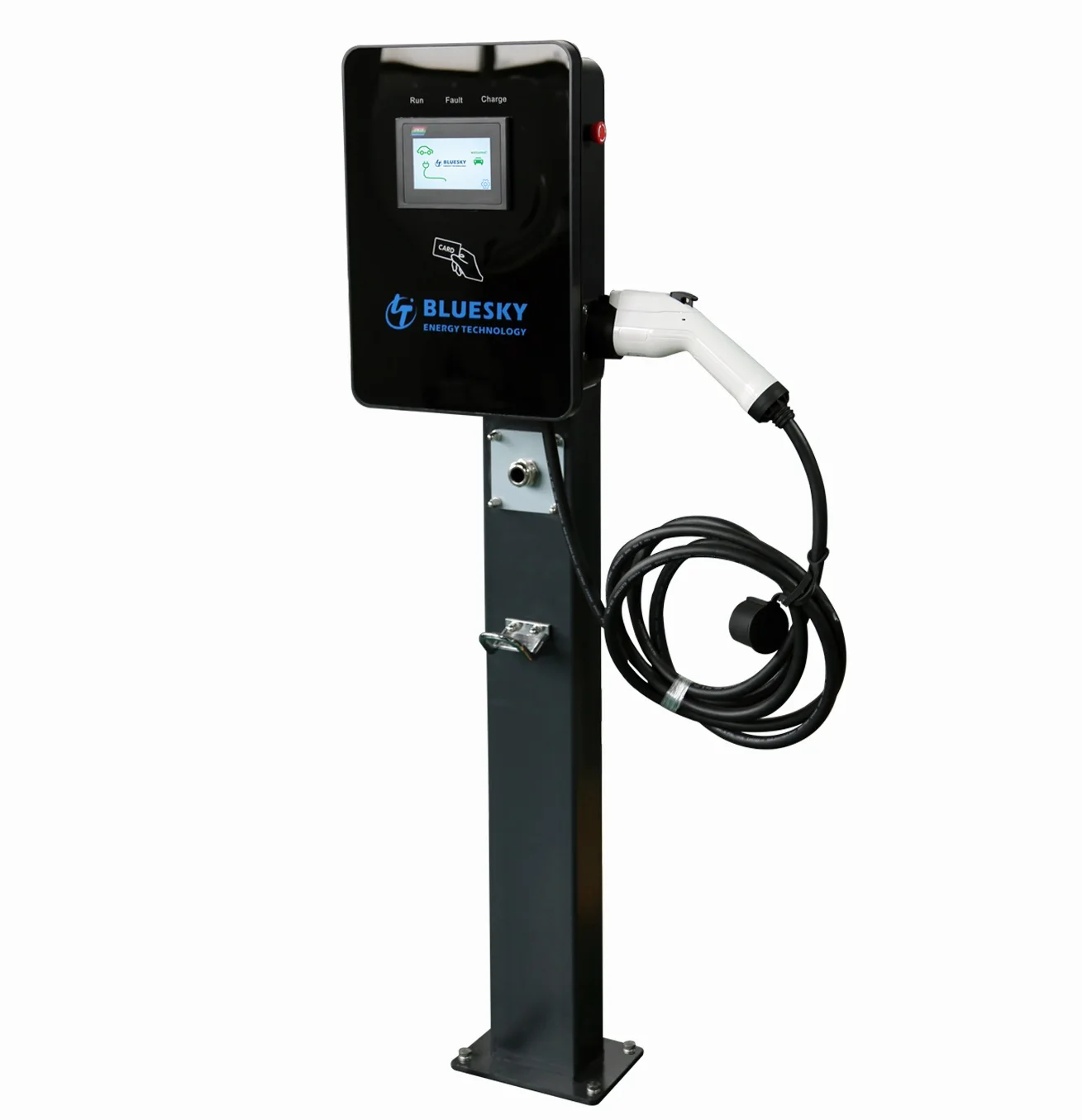  22 кВт AC EV зарядное устройство GB/T20234.2 с экраном 4 3 напольное автомобильное для ev от
