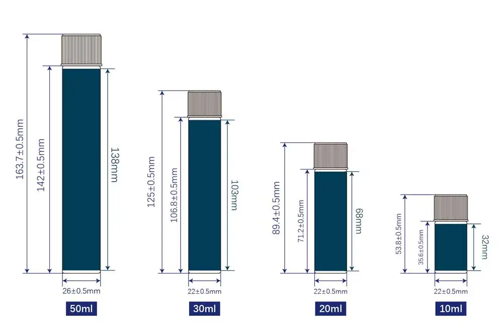 Matte custom logo colour 90mm 125mm glass child resistant packing tube smell proof flower pre glass tube