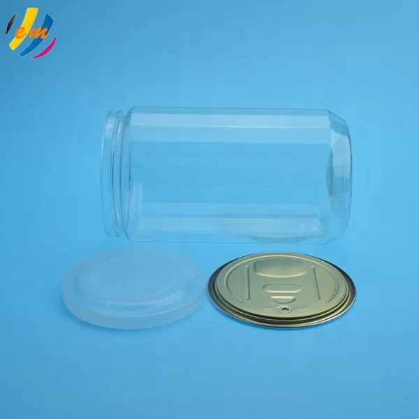 New style  clear 1000ml round plastic candy jar  container