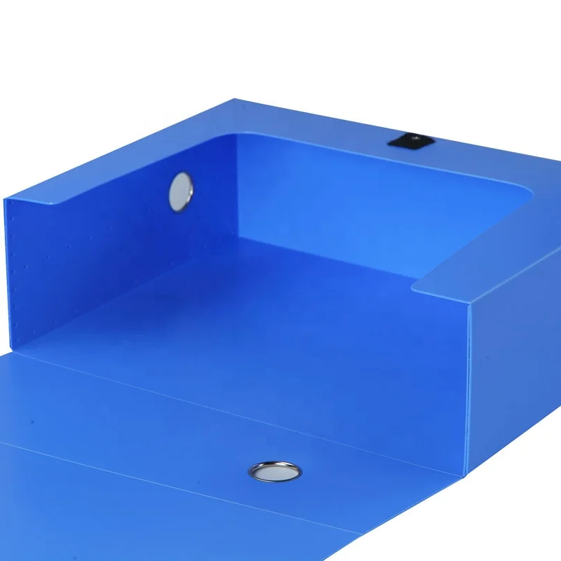 Logo A4 Plastic Storage Clip Document Portable Case Folder Size Box File