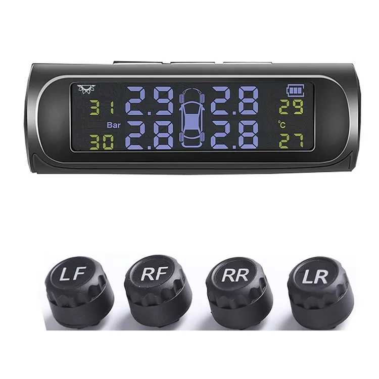 Intelligent Wireless Digital TPMS System with Precision Internal and External Sensor Monitoring Tyre Pressure for Tire Gauges