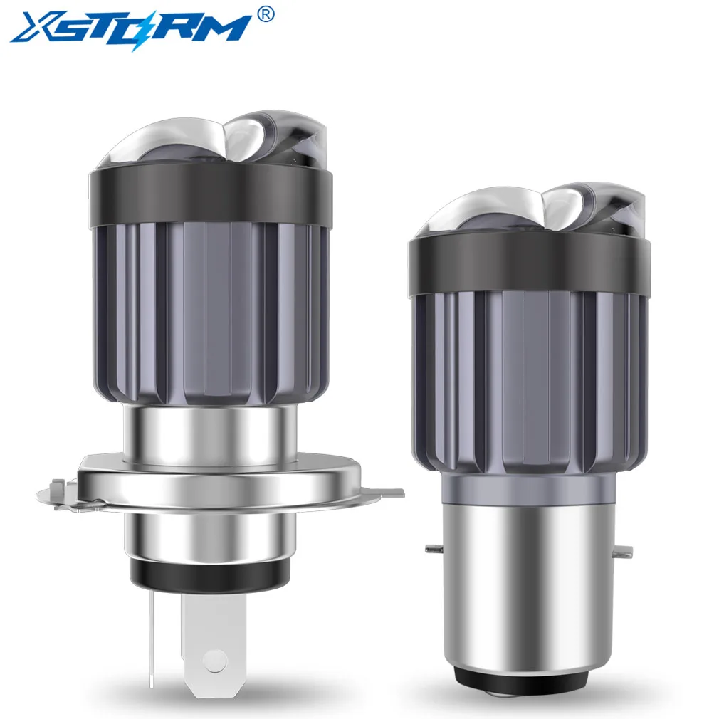 Auto Lighting System 10W 1860 CSP Hi Lo Fog Lamp H4 Double Projector Lens H6 Led Lights BA20D Motorcycle Headlight Bulbs