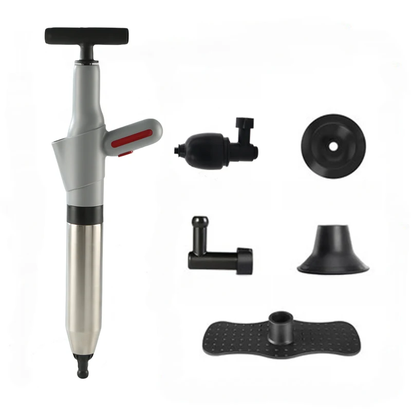 Air High pressure Toilet Unclogger Sink Sewer Pipe Dredge Toilet Drain Snack Clog Remover Air Drain Blaster Kit Toilet Plunger