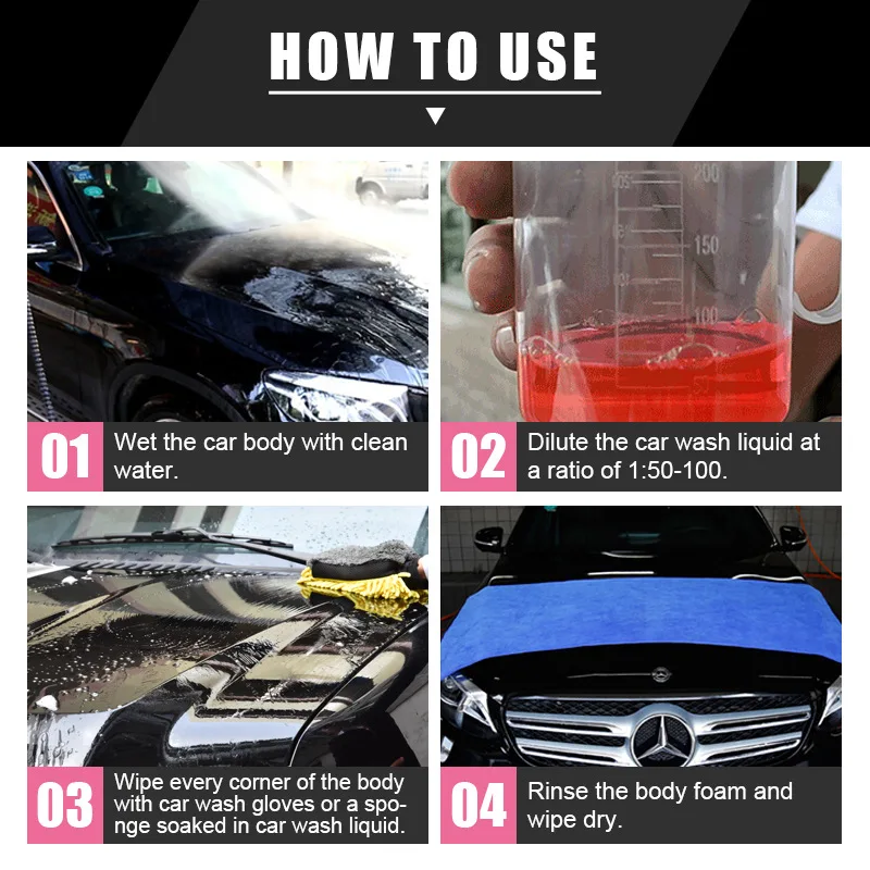 Soap Car Wash Liquid Shampoo Wax