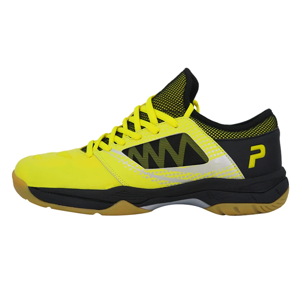 Wholesale customized high quality badminton shoes mens neon yellow tennis shoes indoor shoes