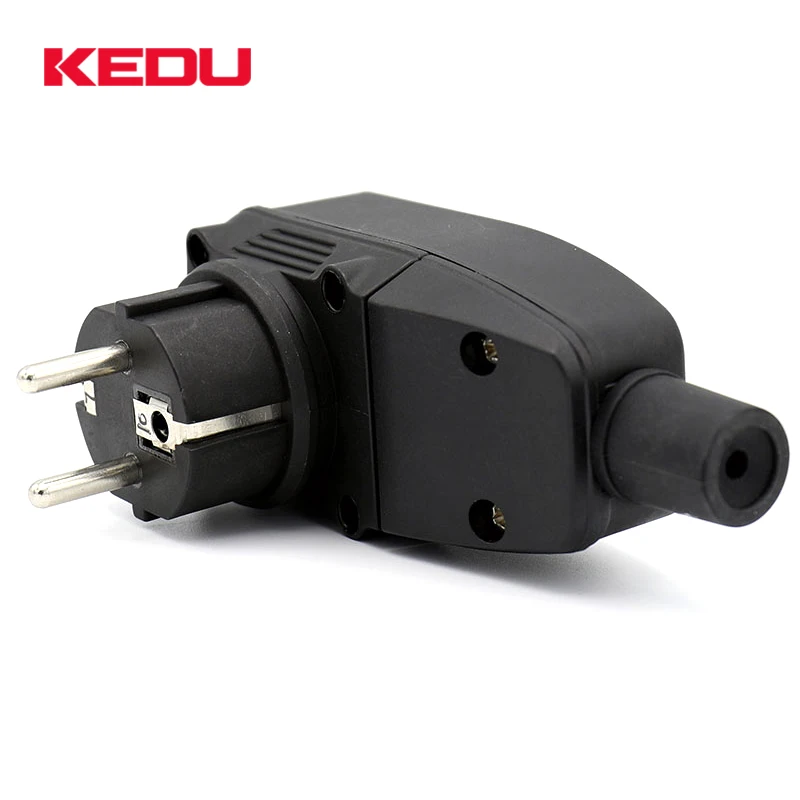 KEDU PD6A IP55 250V 16A Portable Residual Current Device Schuko ARCD PRCD Plug
