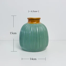 Американский Лидер продаж, большой полосатый декоративный резервуар для хранения воды, керамические вазы для сухих цветов