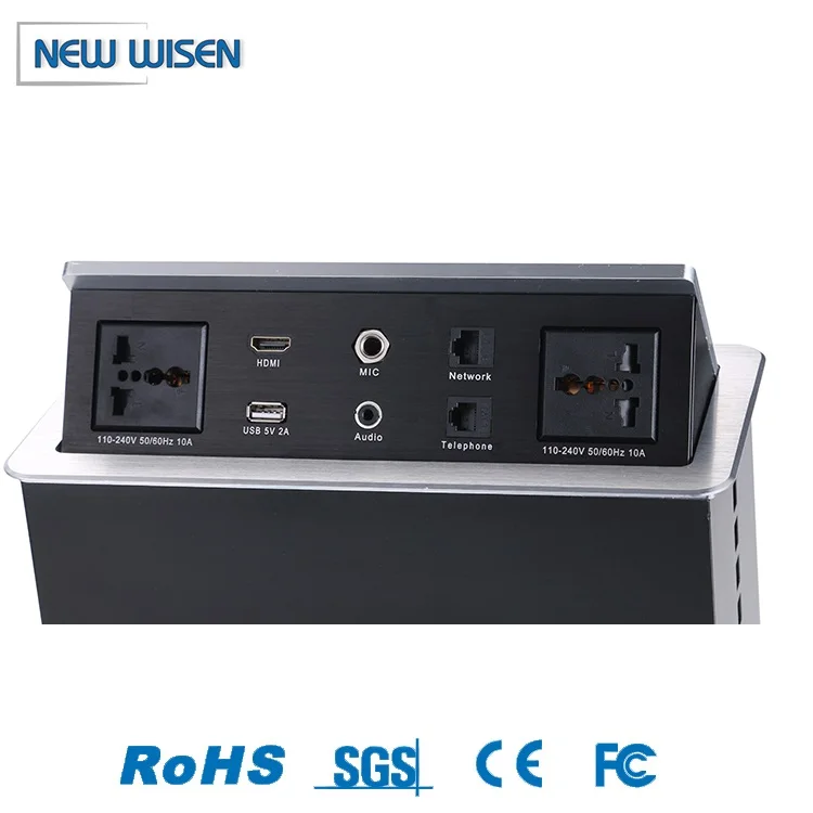 Morden Style Electrical Outlet Multiple Switch Strip Port Electric With Usb Table Power Socket