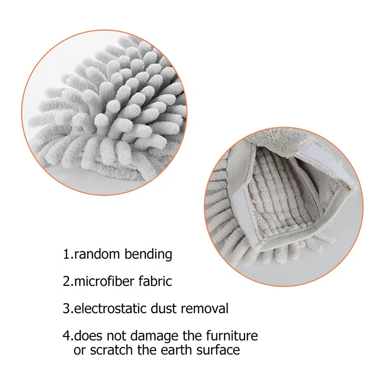 Jesun extendable telescopic handle microfiber duster magic home super cleaning ablity products