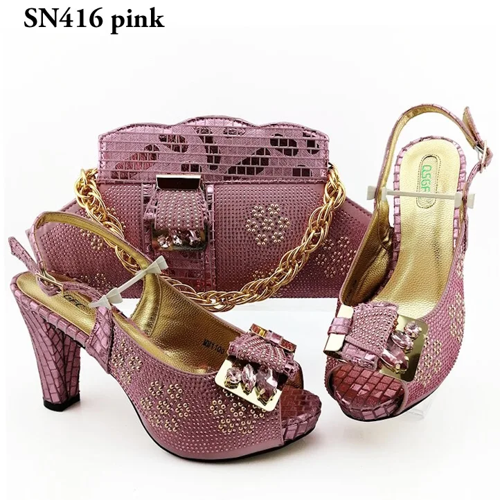 Magenta shoes matching bag 2019 nigerian wedding party shoes on sales cheap price shoes and bag