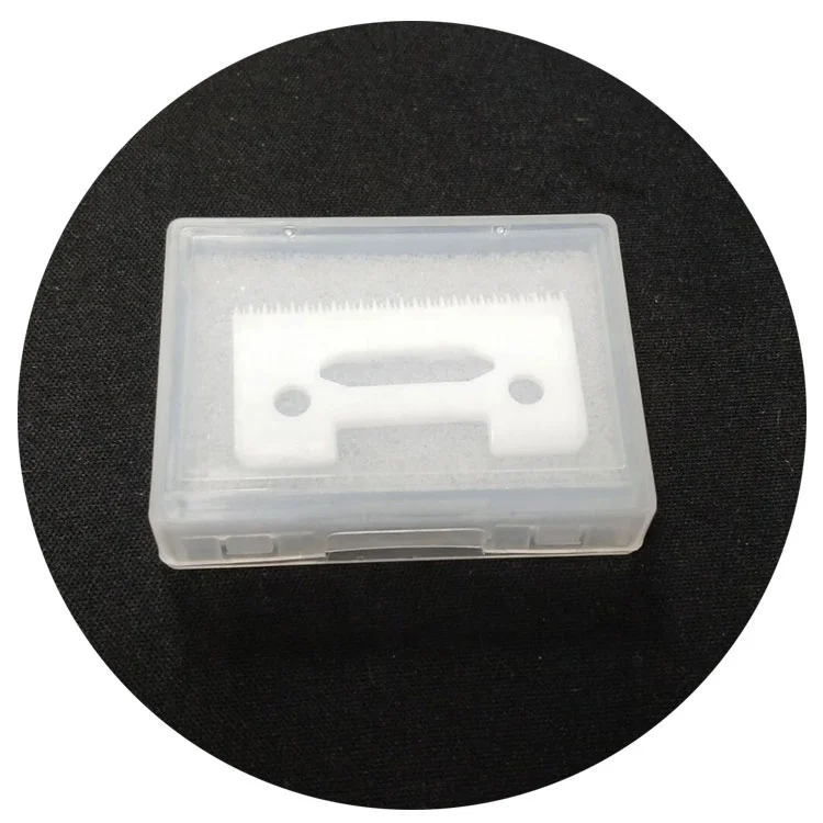 High Quality New Design Two Double Crunch Teeth White Ceramic Blade Trimmer Blade For Magic
