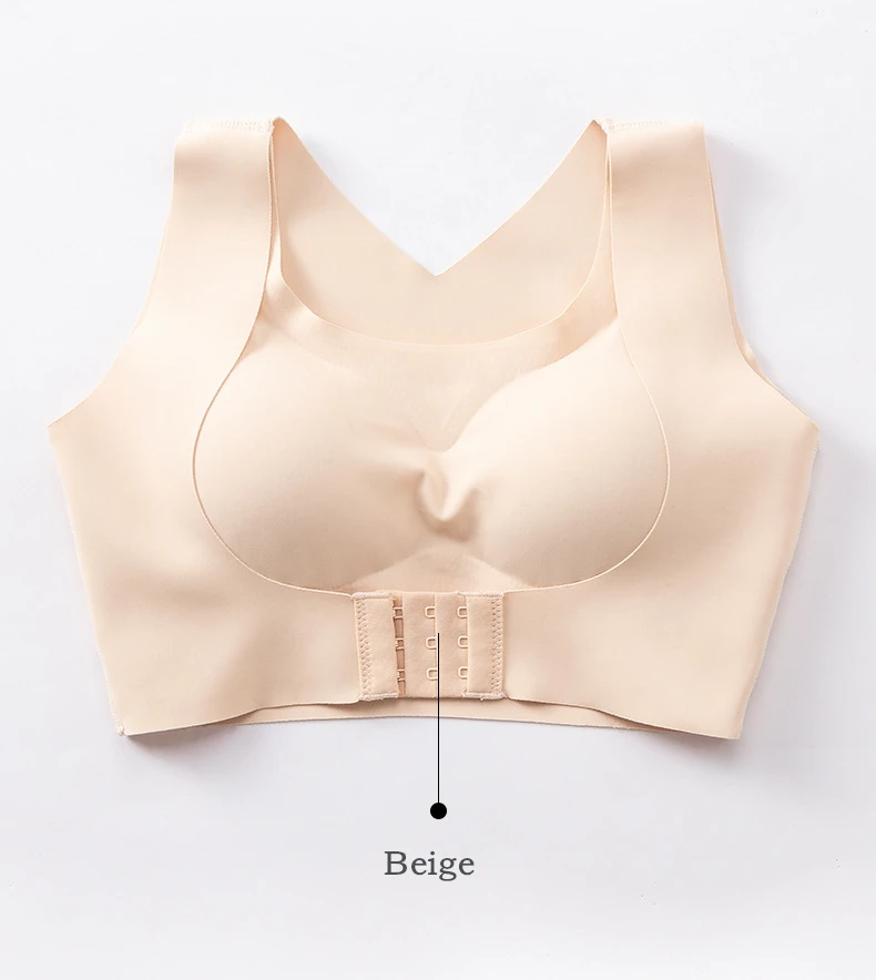 
Hot sale Front Closure Wireless Seamless Daily bra Mommy Push up Wire Free Underwear Comfortable 