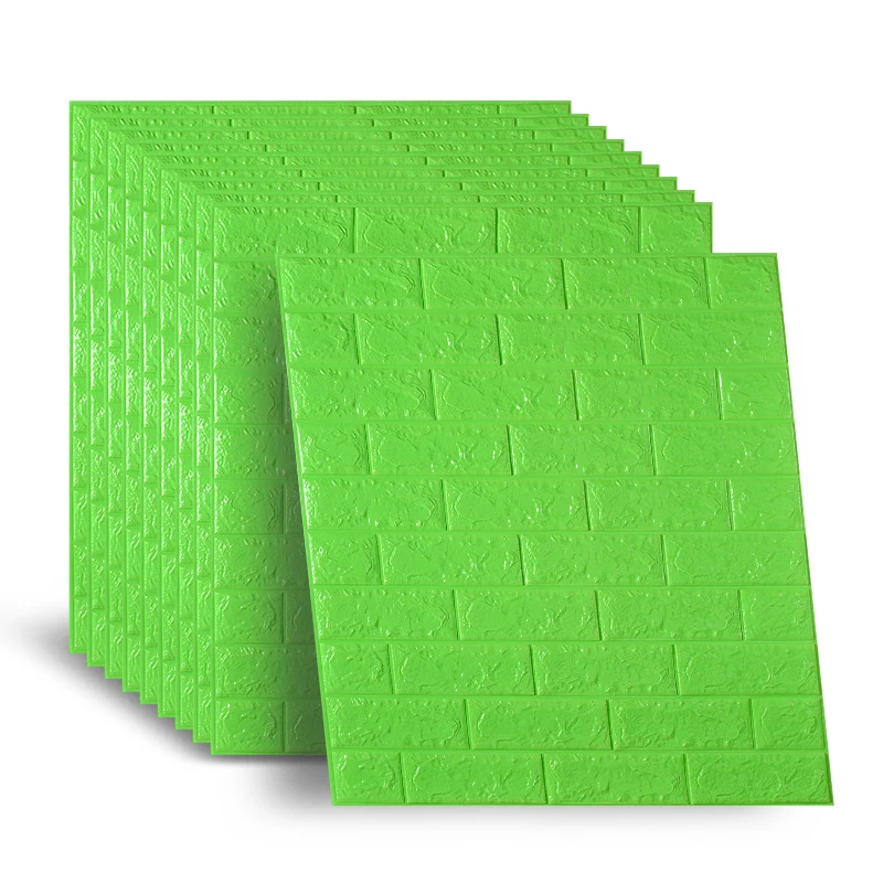 Brick Pattern 3D Brick Wall Sticker With Design Removable India Style 3D Wooden Wall Sticker For Corners