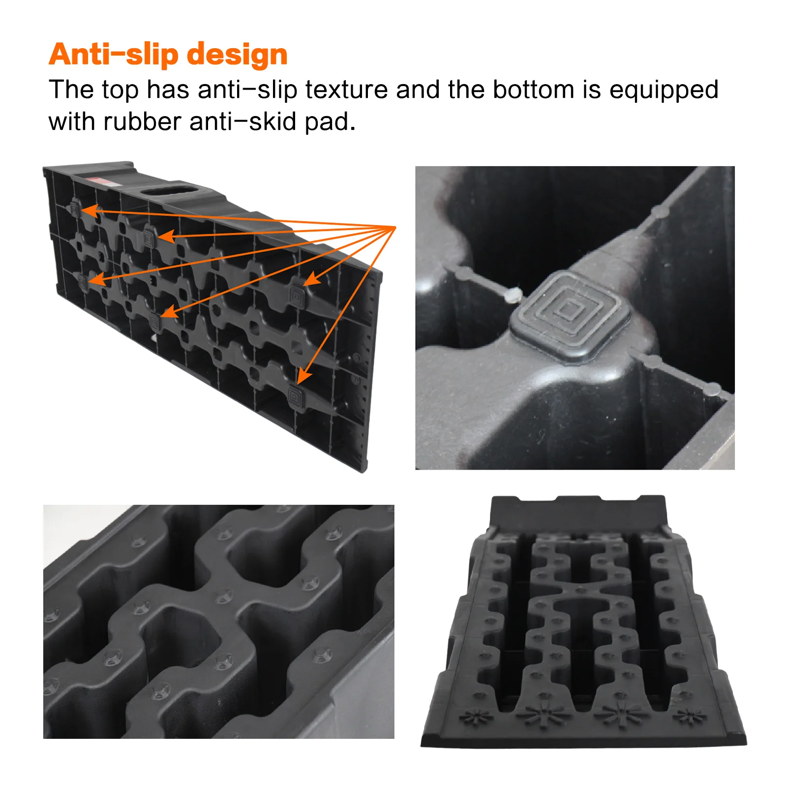 Vehicle Service Ramp Set, Heavy Duty Truck Ramps for Vehicle Maintenance