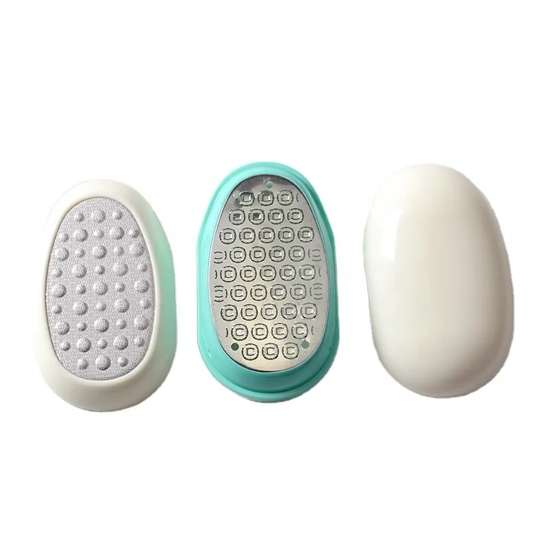 Cona  removable oval egg shape foot file feet care tools dead skin remover foot rasp