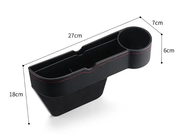 Waterproof Universal Automotive Drop Stop Car front Seat Side Car Seat Gap Filler Organizer With Cup Holder For Phone Wallet