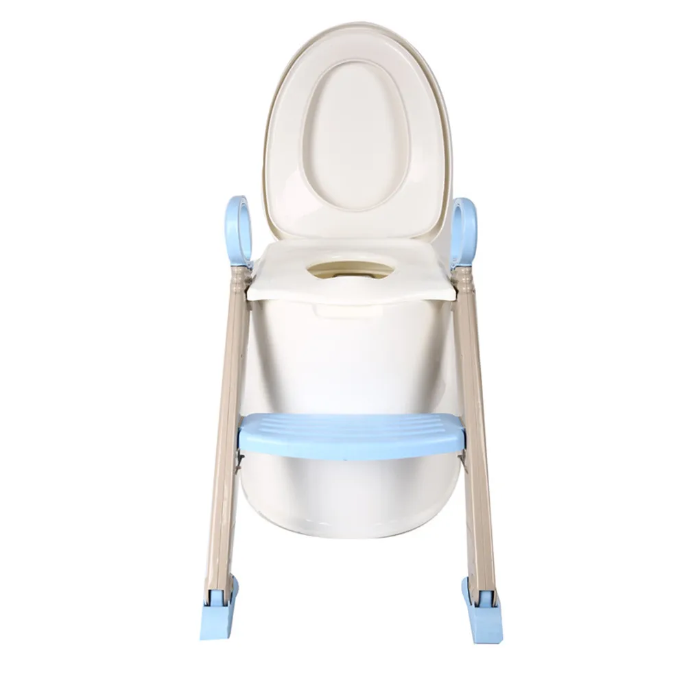 BBCare Potty Training Toilet Seat Chair with Sturdy Anti-Slip Step Ladder for Kids Toddlers,Comfortable w/Handles