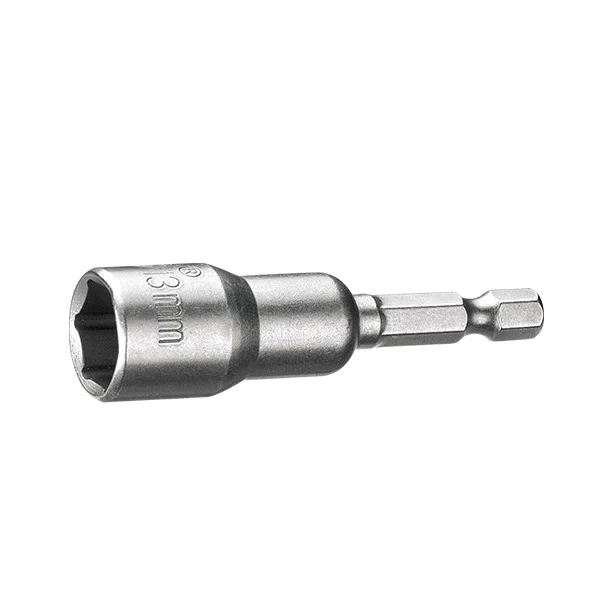 Berrylion Carbon Steel 65L Strong Magnetism Nut Setter Hex Socket Magnetic Nut Driver Setter  Drill Bit For Electric Screwdriver