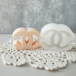 New Design Wallet Women Cosmetic Bag Epoxy Resin Scented Candle Silicone Mould Ladies Mini Brand Handbag Candle Mold