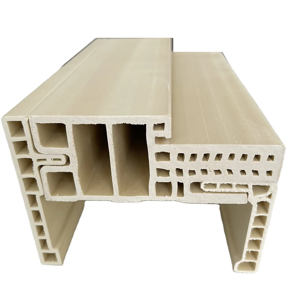 Israel E Type Raw Material or finished  WPC Door Frame door jamb suitable for wall thickness 100mm 120mm 140mm