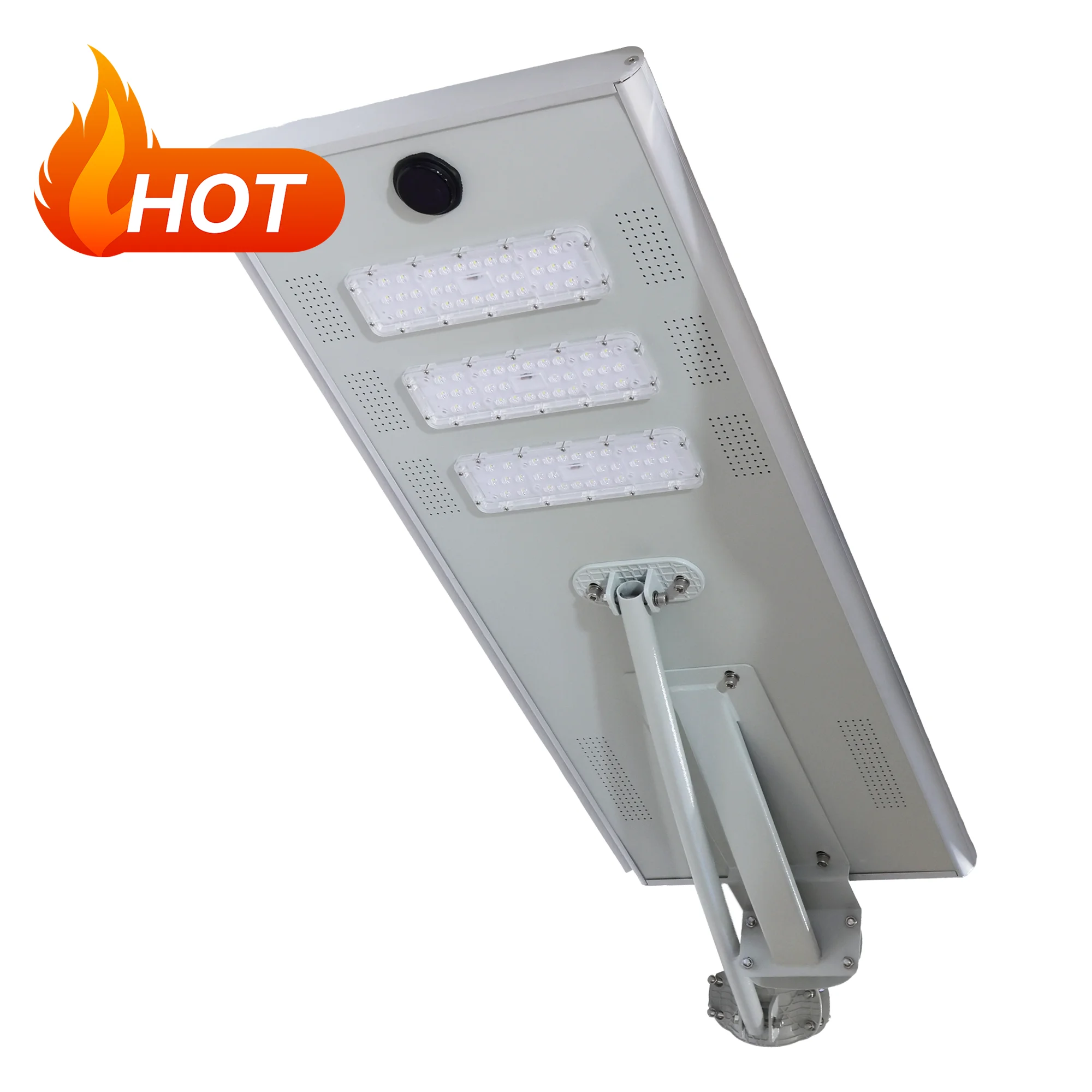 PANAILO New Outdoor 40w 60w 80w Customized Integrated Industrial All in One Solar Led Street Light With Pole Support