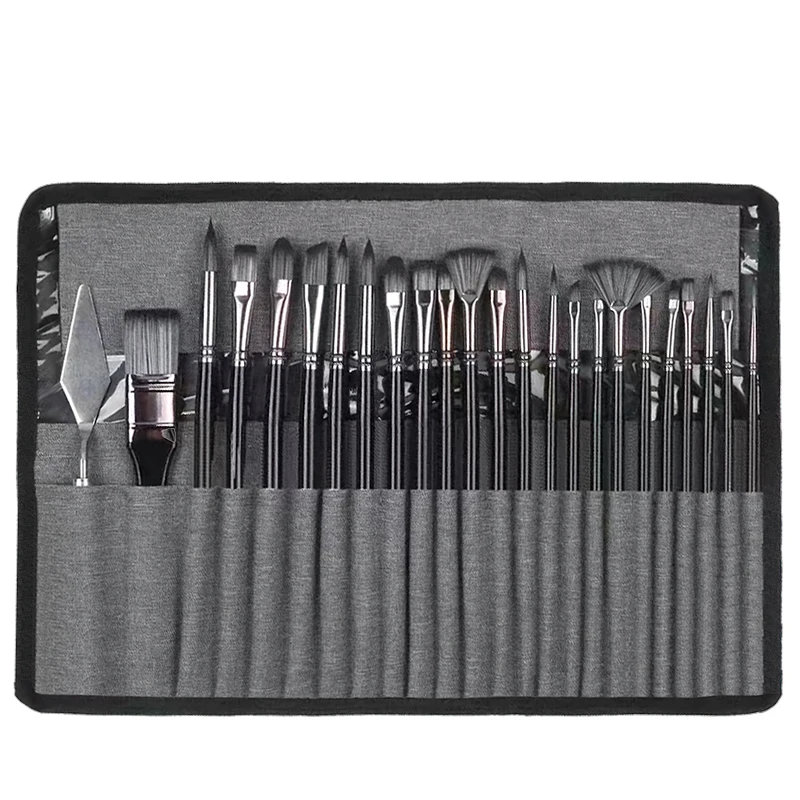 Boyi Xuan 24 brushes painting set cost-effective art brush set for artist materials