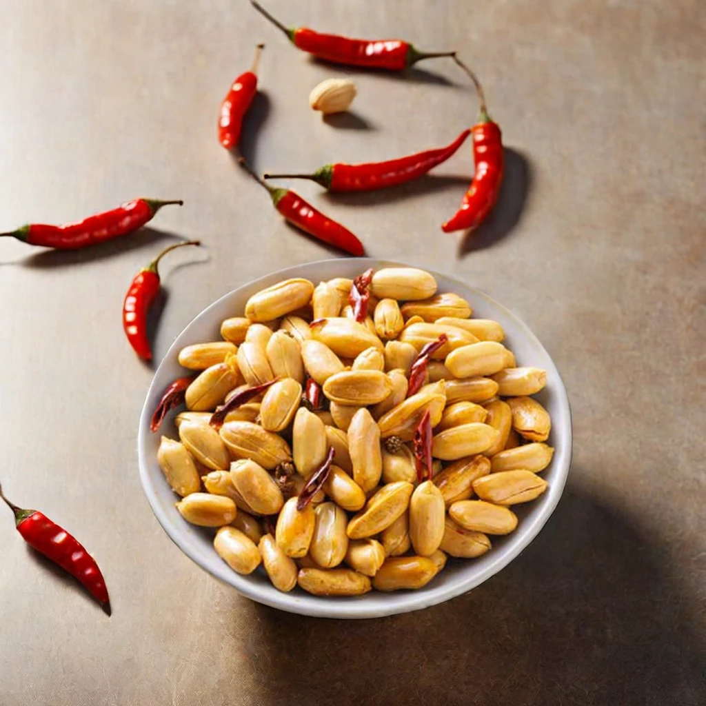Roasted and Spicy Peanut Kernels Factory Price Wholesale Dried and Fried Halal Snacks