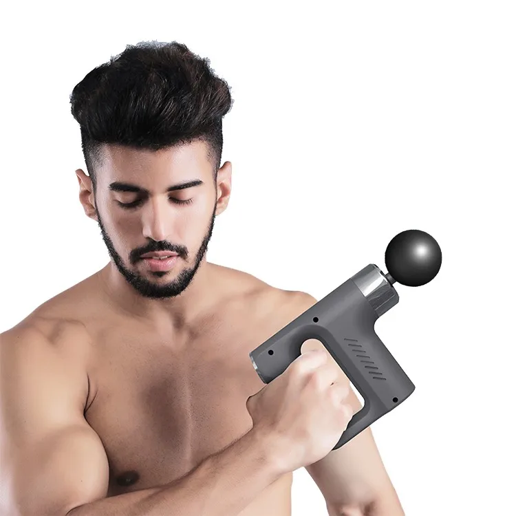 
2021 Acupuncture Portable Base Deep Tissue Booster Transparent Therapy Display Joyroom Powerful Massage Gun 