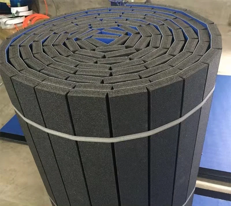 CHINA high quality flexi smooth pvc vinyl surface XPE bonded foam martial arts wrestling roll out mats