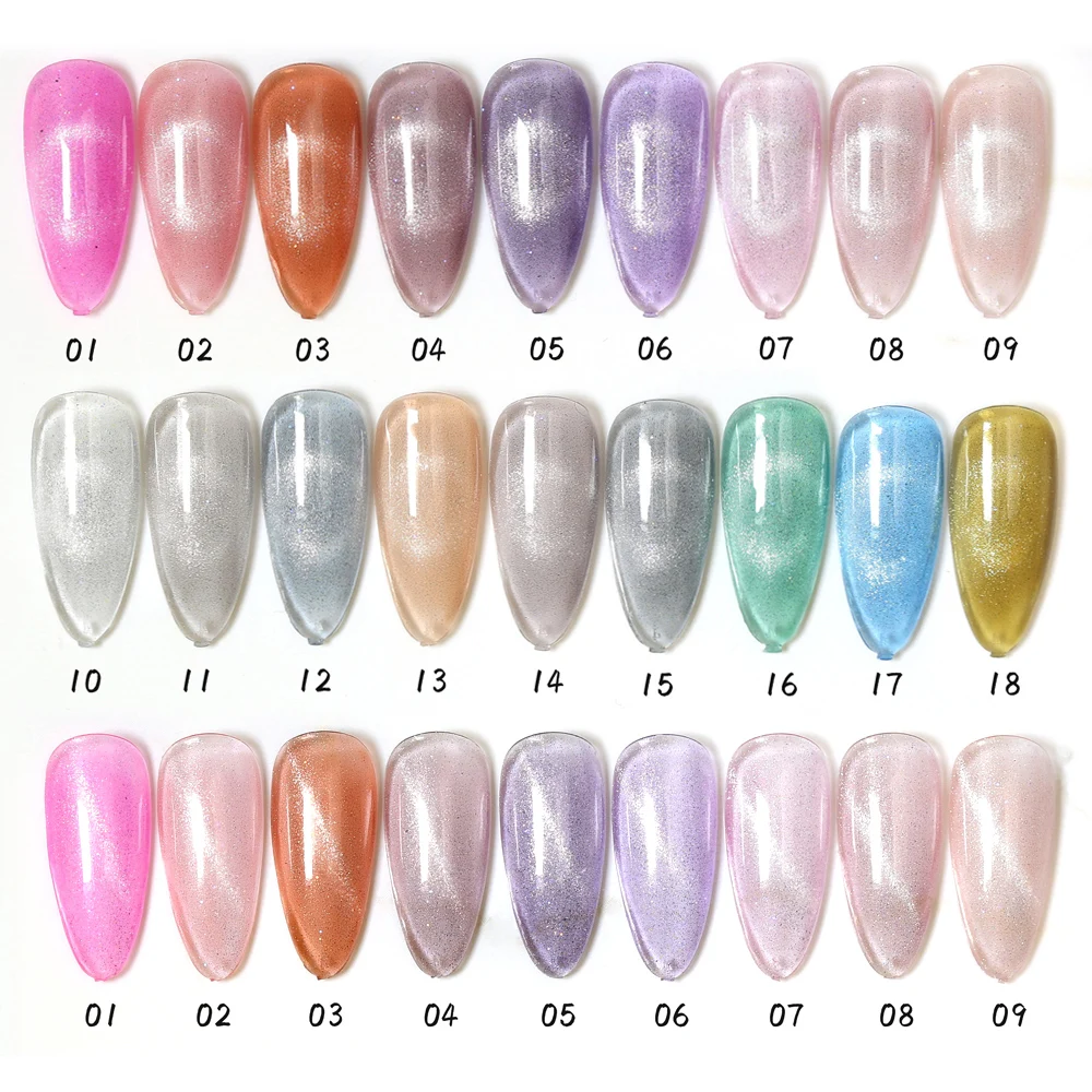 Missgel OEM nail magnetic 18 colors kit colors 9d UV gel crystal gel cat eye 3d cat eye gel polish