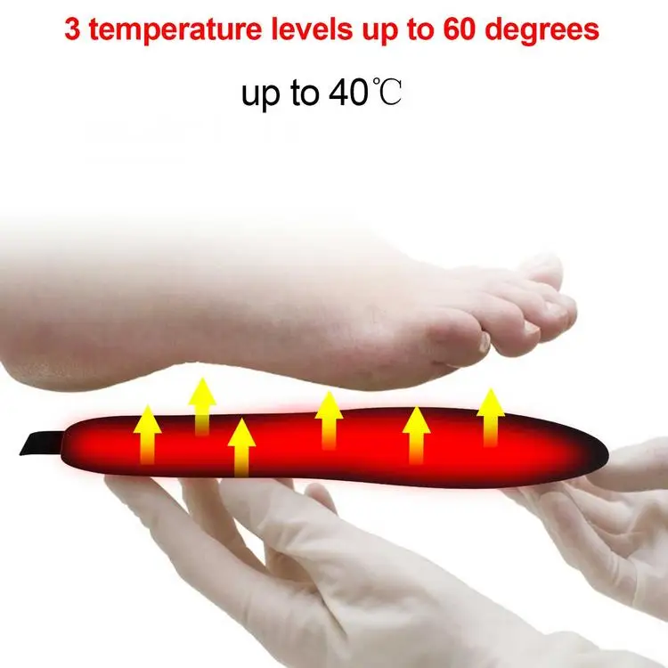 
USB Heated Insoles Winter Feet Warm Smart Remote Control Heating Shoe Mats 