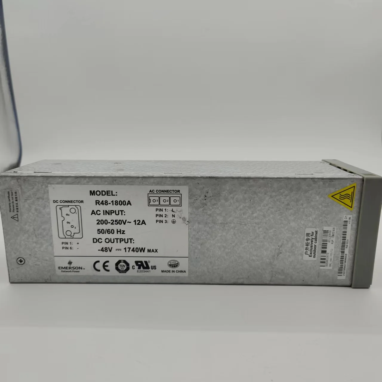 Emerson 48V DC Rectifier Module R48-1800A 1800W for Telecom Power High-Capacity Rectifier for Reliable Power Manament