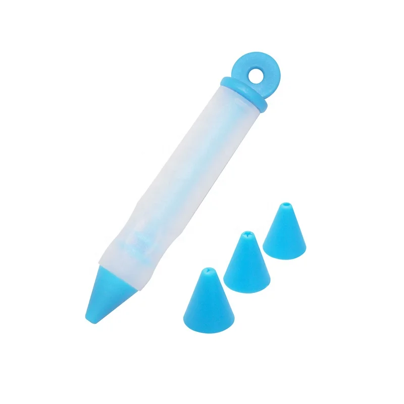 Hot Sale Silicone Cake Cookie Pastry Icing Decorating Pen Syringe Cream Chocolate Plate Pen