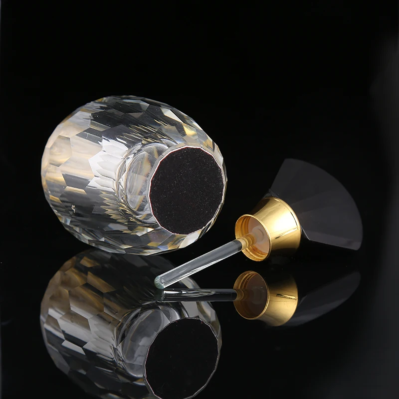 CJ -Wholesale Modern 3ml Luxury  Decor Home Bedroom Centerpiece Empty Attar Crystal Perfume Oil Bottle