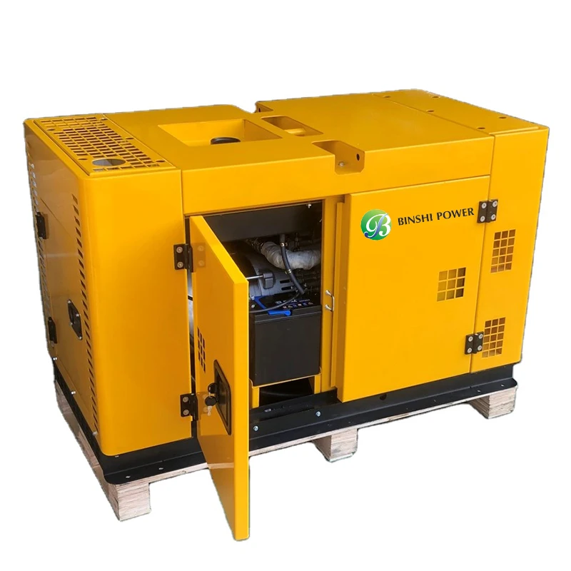 10KVA Small Portable Diesel Genset Chinese Factory Cheap Price with Wheels Silent Standby Diesel Generators