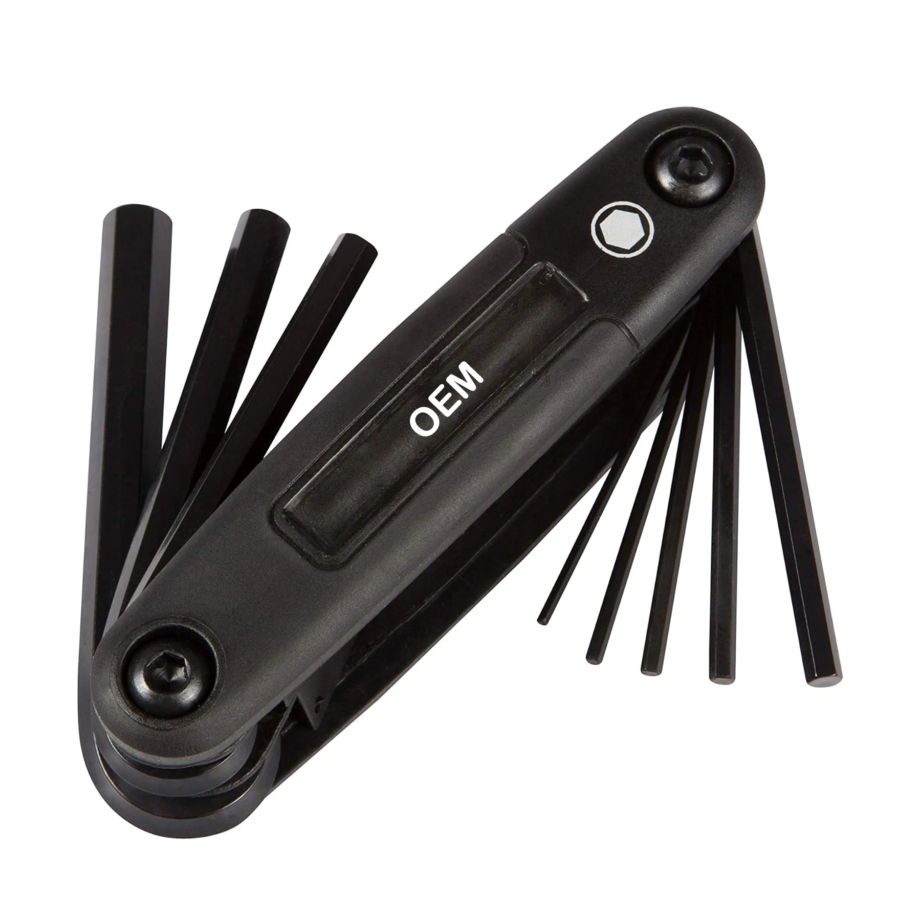 7pc Portable and Compact SEA and metric Allen Wrench Tools Complete Folding Hex Key Wrench Set