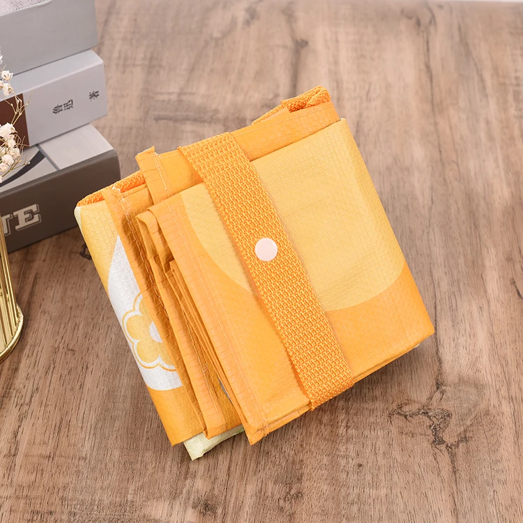 Hot sale custom printing design eco folding recyclable pp woven shopping bag