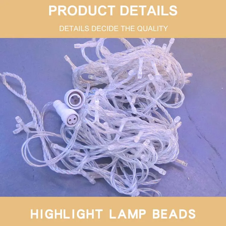  Lamp Wire Space Waterproof Fairy Lights Digital Led Remote Control Smart String Light For