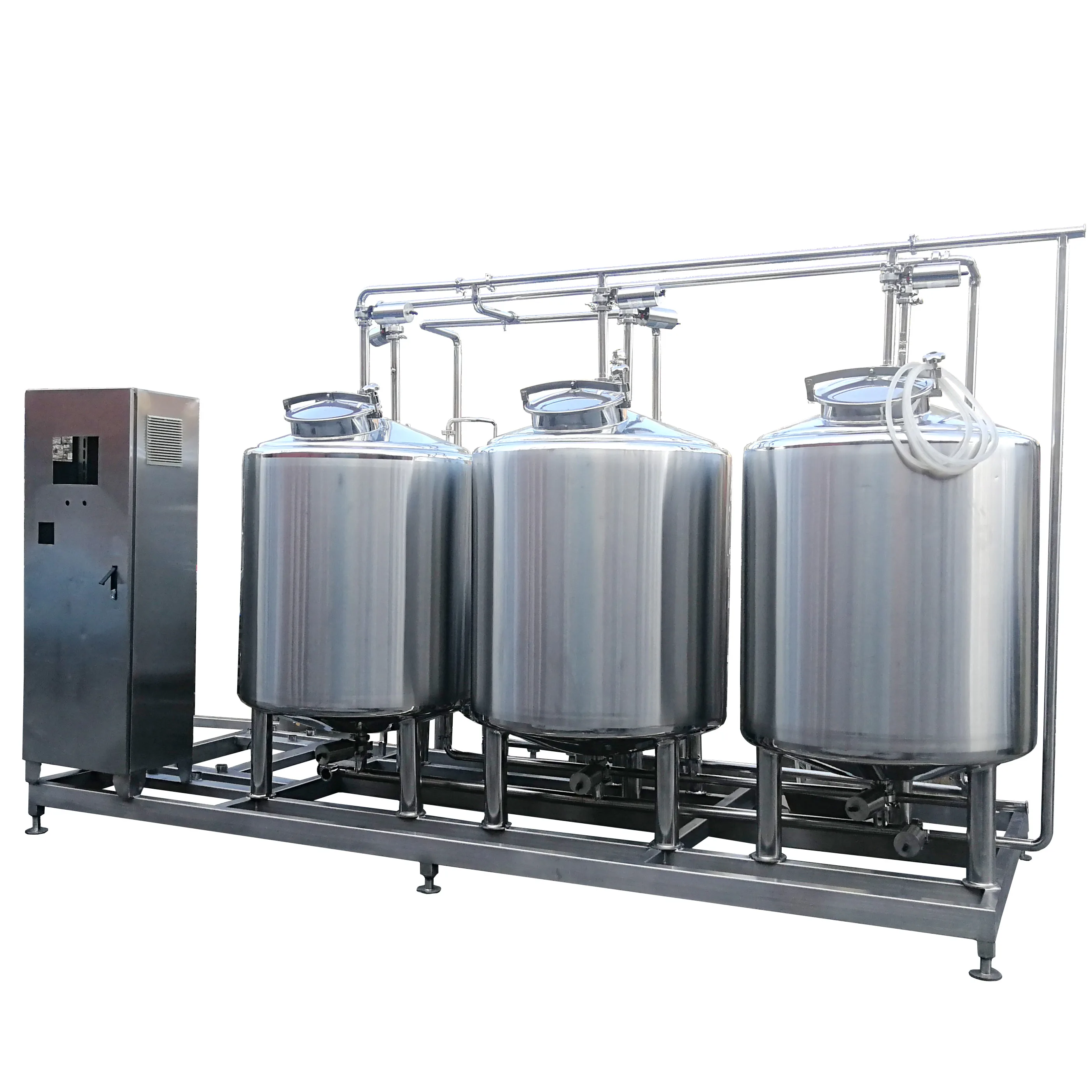 Food grade semi automatic brewery washing machine cip cleaning system cleaning the pipeline