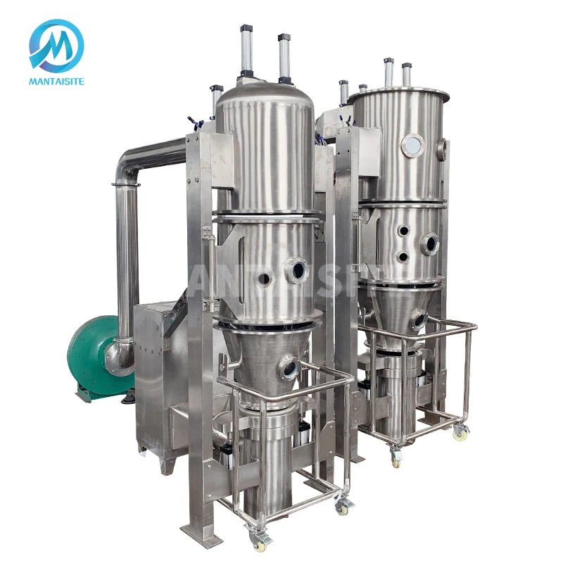 CE High Speed Fluid Bed Boiling Stainless Steel Granulator Price Protein Corn Germ Pellet Fluid Bed Dryer Granulator