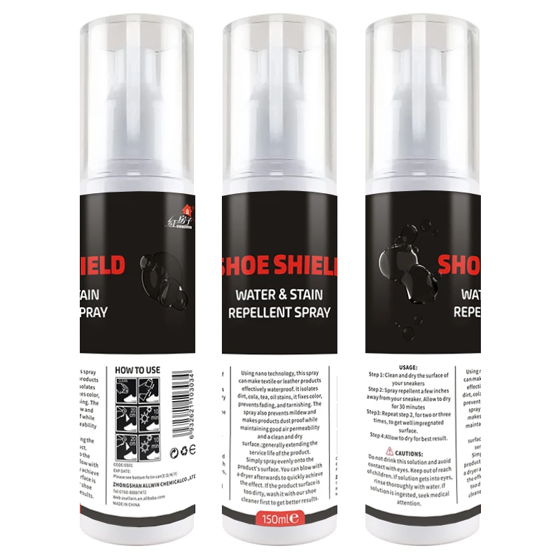Premium bottle shoe shield water stain repellent shoe spray waterproof 150ml