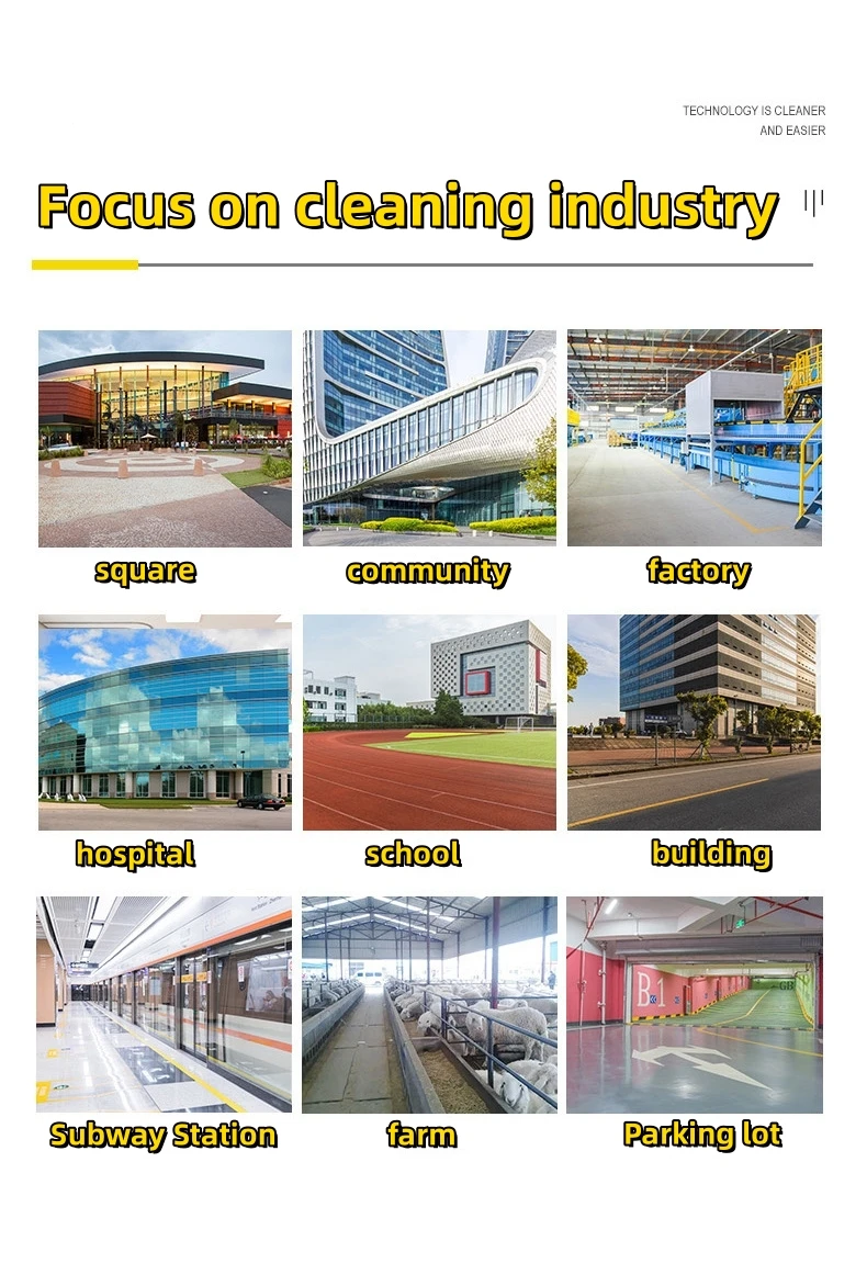 Propelled Stone Dirt Cleaning Commercial Industrial Vacuum Electric power Sweeper Cleaning Equipment