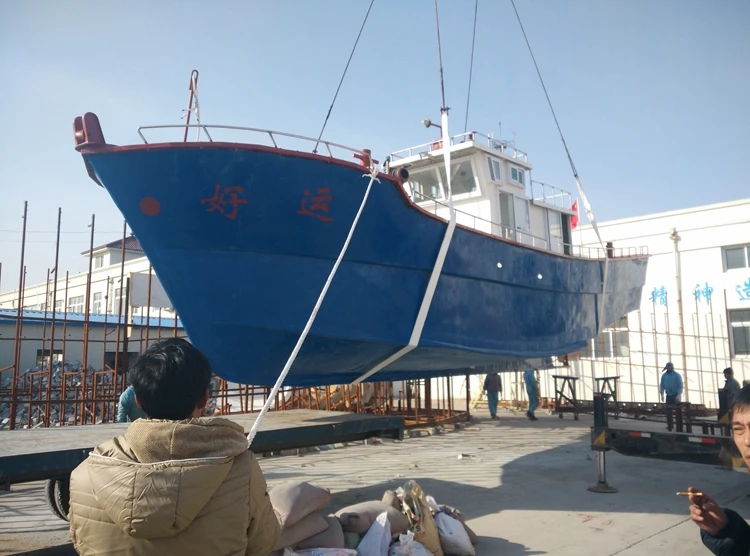 13.6m White Fiberglass Hull Modern Design Offshore Commercial Fiberglass Fishing Boat