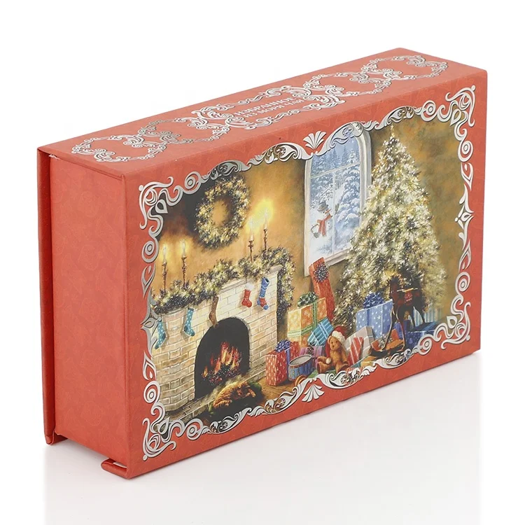 Custom Package Solution Recycled Christmas Design Paper Baby Gift Box Packaging With Logo