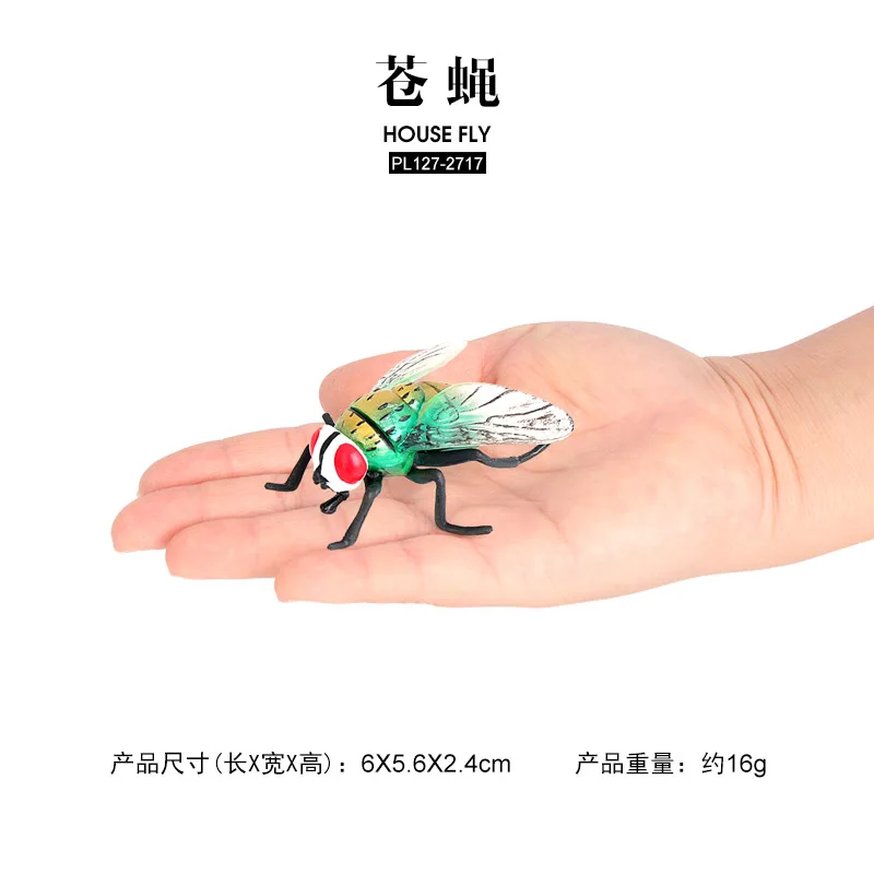 Wholesale Solid PVC Simulation Model Fly Bug Insect Figurines Animal Figurines Toys
