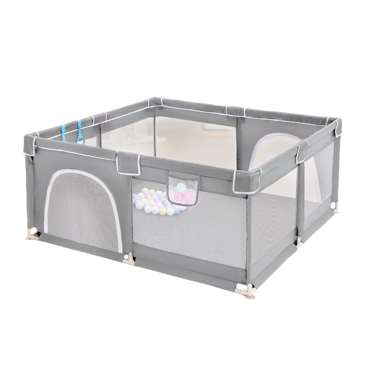 Welcome to OEM baby playpens Indoor Fabric 8 suction cups playpen Elevated baby crawling safe game toy playpen