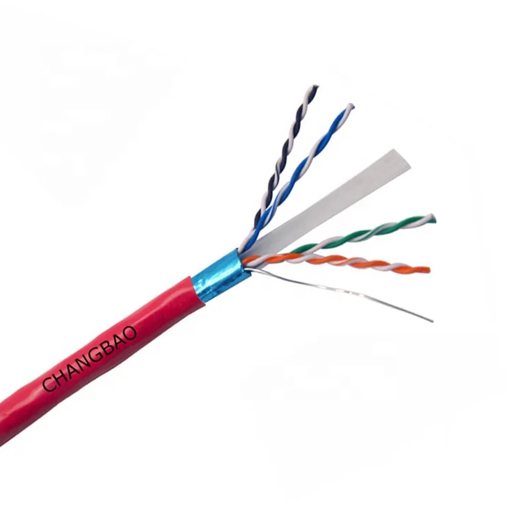  Changbao пройти тест 305 м рулоны 4 пары 23AWG медь FTP Экранированный Интернет Ethernet Lan Cat6 сетевой кабель