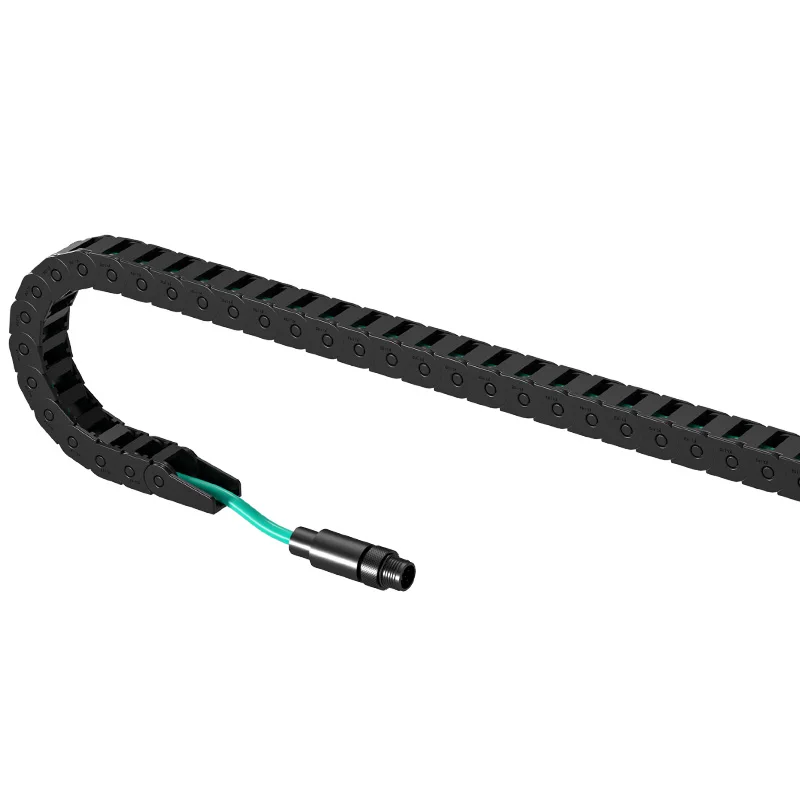 Нейлон PA66 буксировочные цепи высотой 7/8/10 мм небольшой размер Пластиковая энергетическая цепь для роботов-машин типа моста