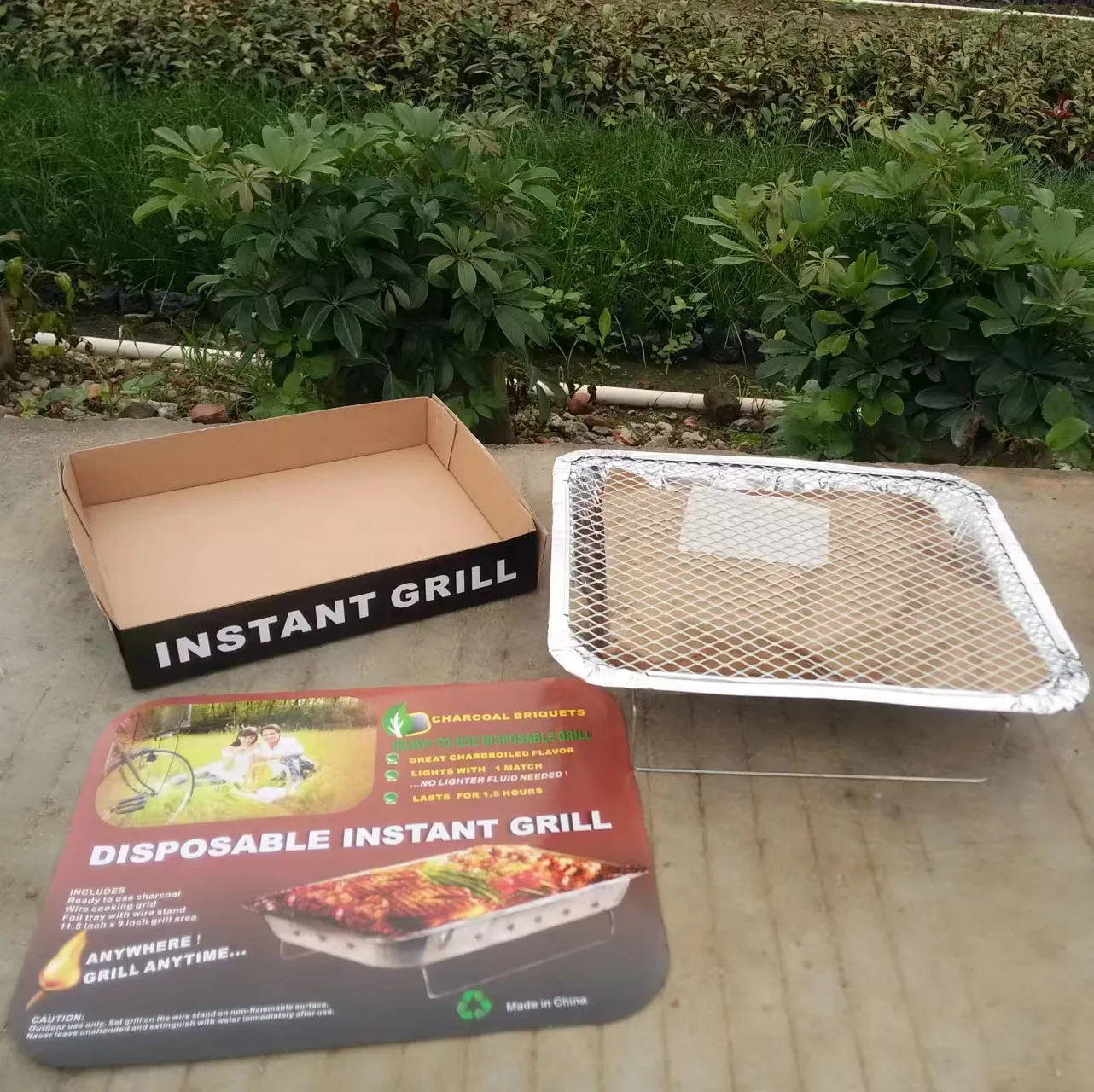 Outdoor Disposable Portable Camping Barbecue Instant Grill BBQ Tools